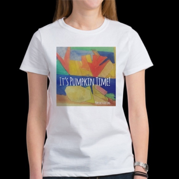 “It’s Fall Time” Watercolor Women’s Tshirt - Picture 3 of 8